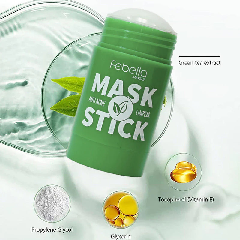 Máscara Stick Chá Verde Anti-Cravo e Acne Hidratante Facial